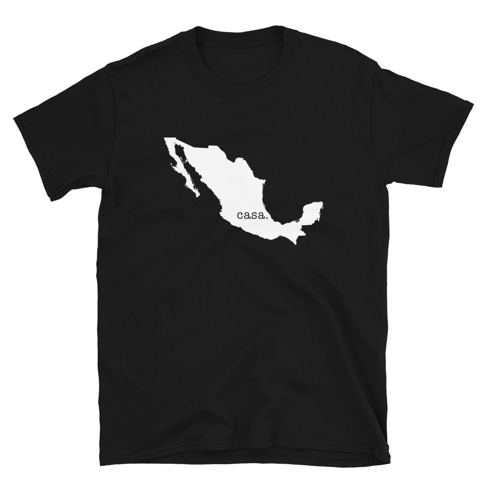 Camiseta unissex com mapa do país do México