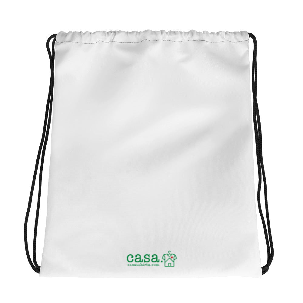 Bolsa con cordón con el mapa de Bolivia