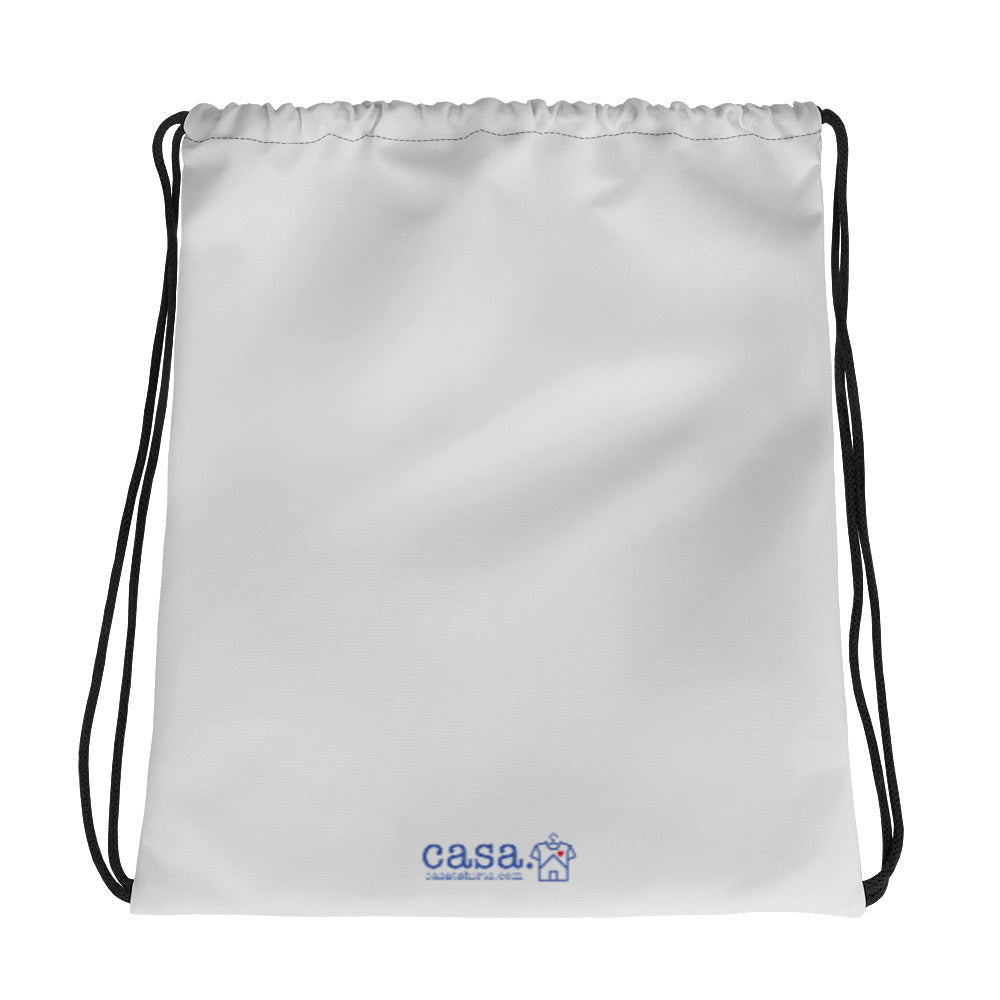 Cuba Map Drawstring Bag