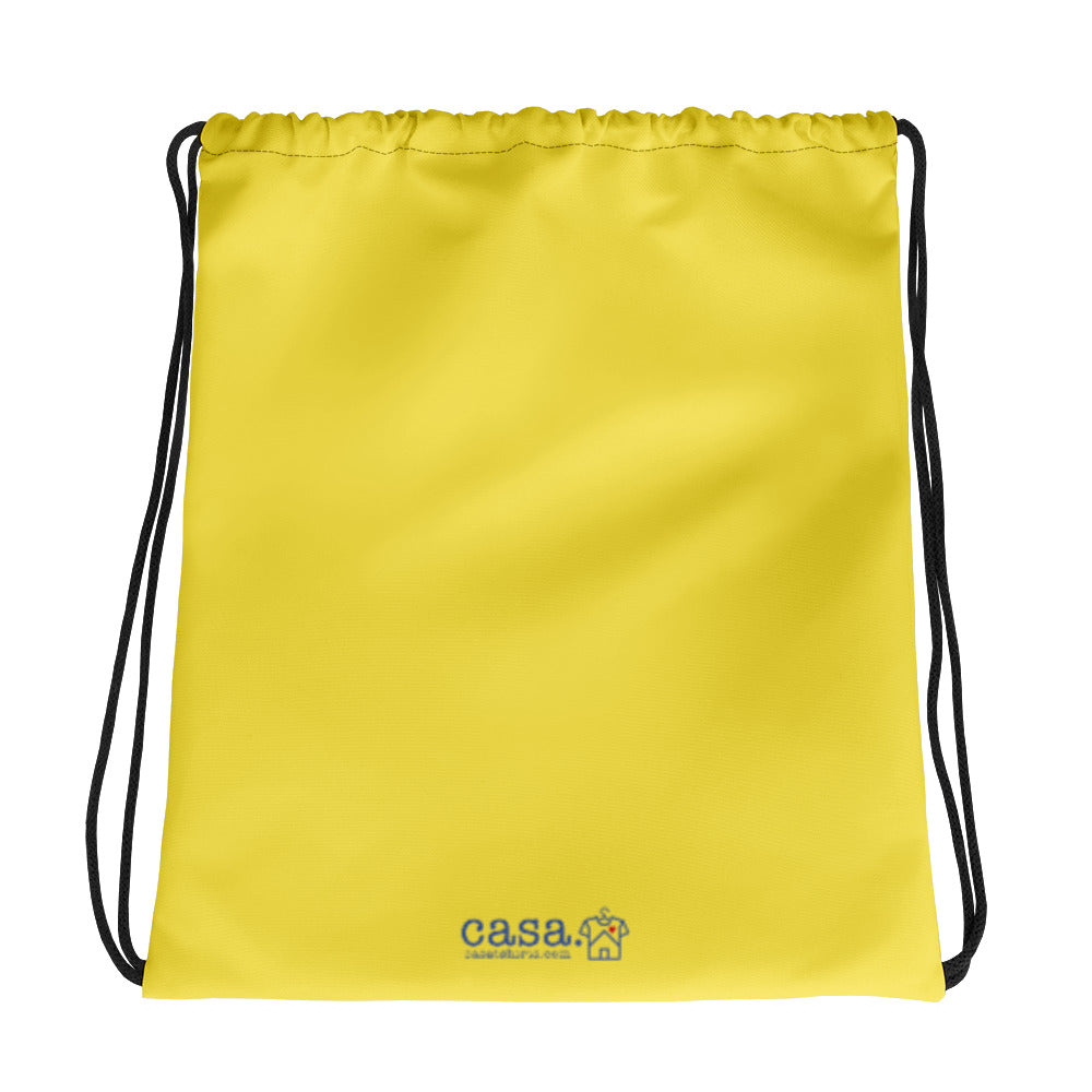 Puerto Rico Map Drawstring Bag