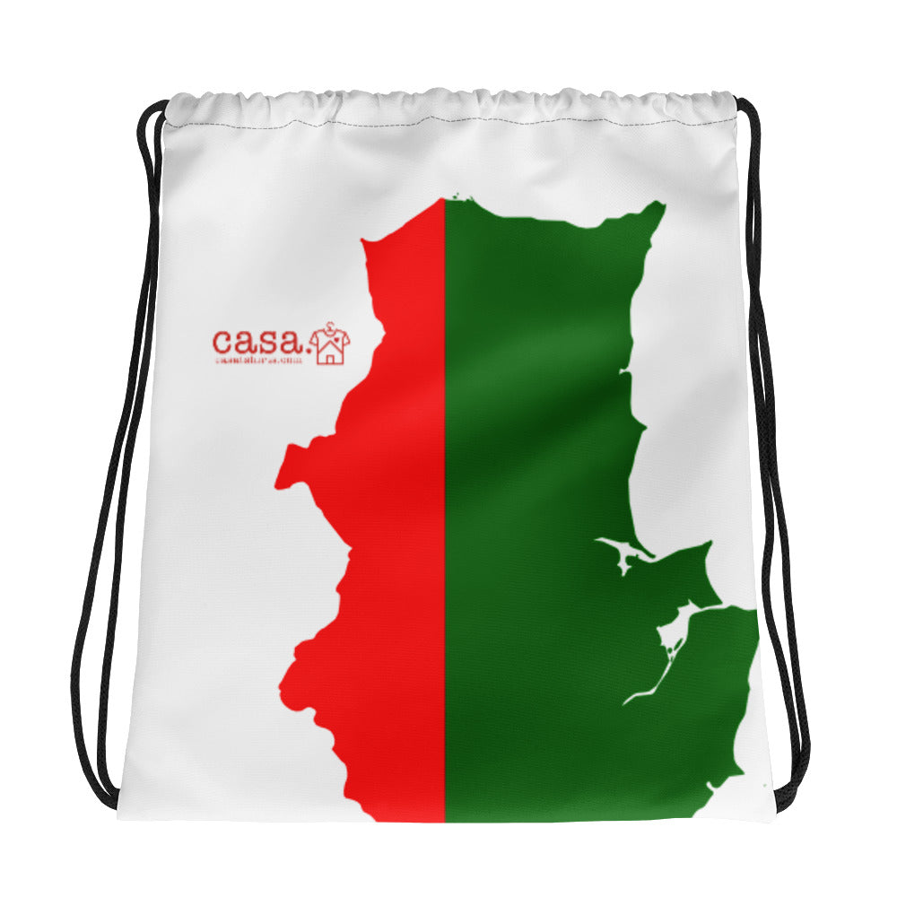 Portugal Map Drawstring Bag