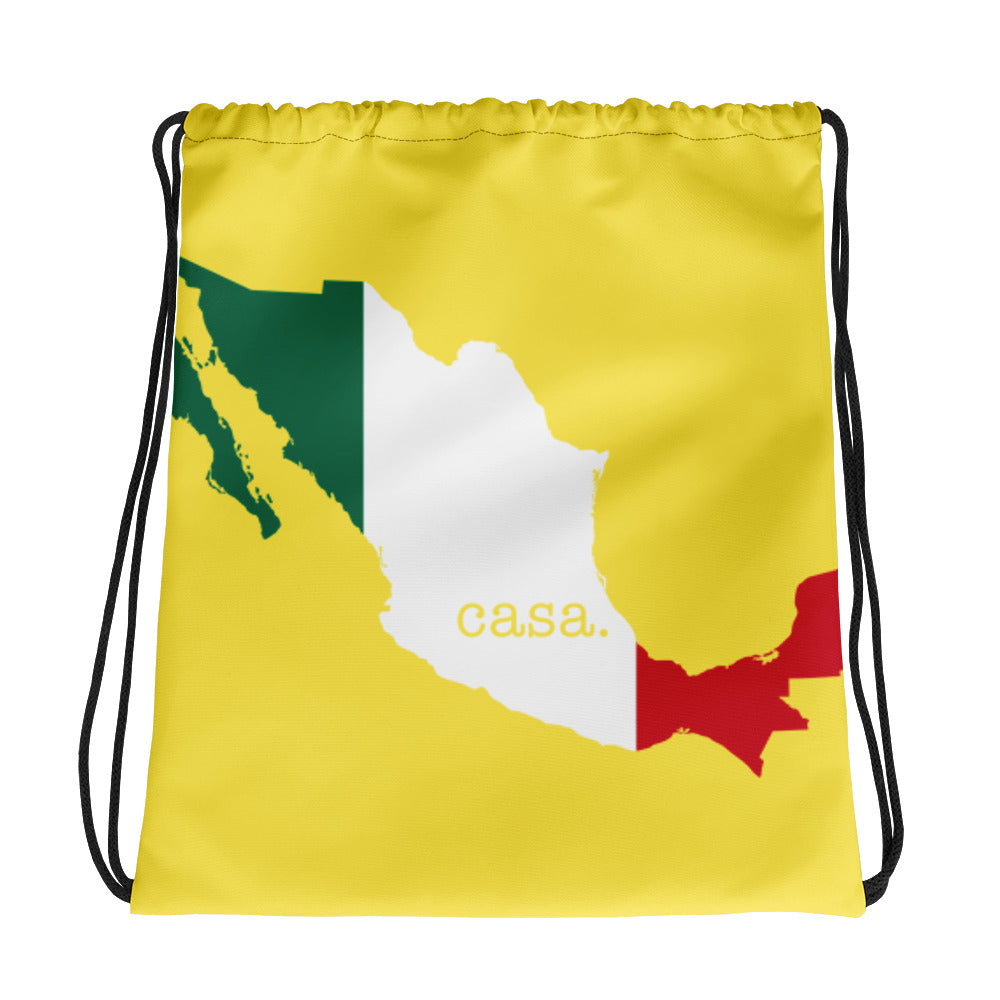 Mexico Map Drawstring Bag