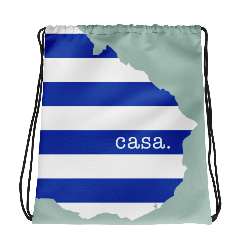 Uruguay Map Drawstring Bag