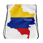 Colombia Map Drawstring Bag