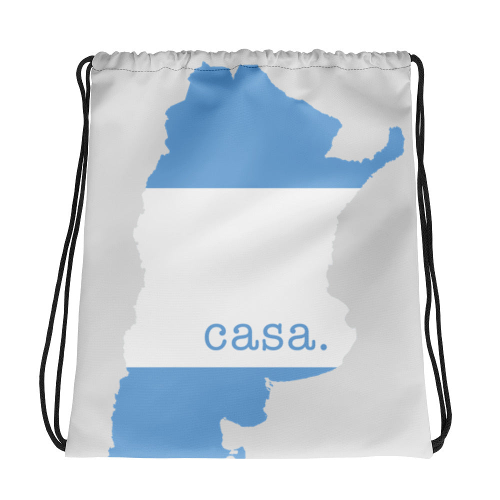 Argentina Map Drawstring Bag