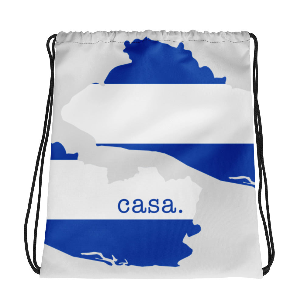 El Salvador Map Drawstring Bag