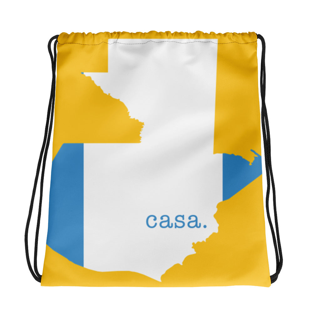 Guatemala Map Drawstring Bag