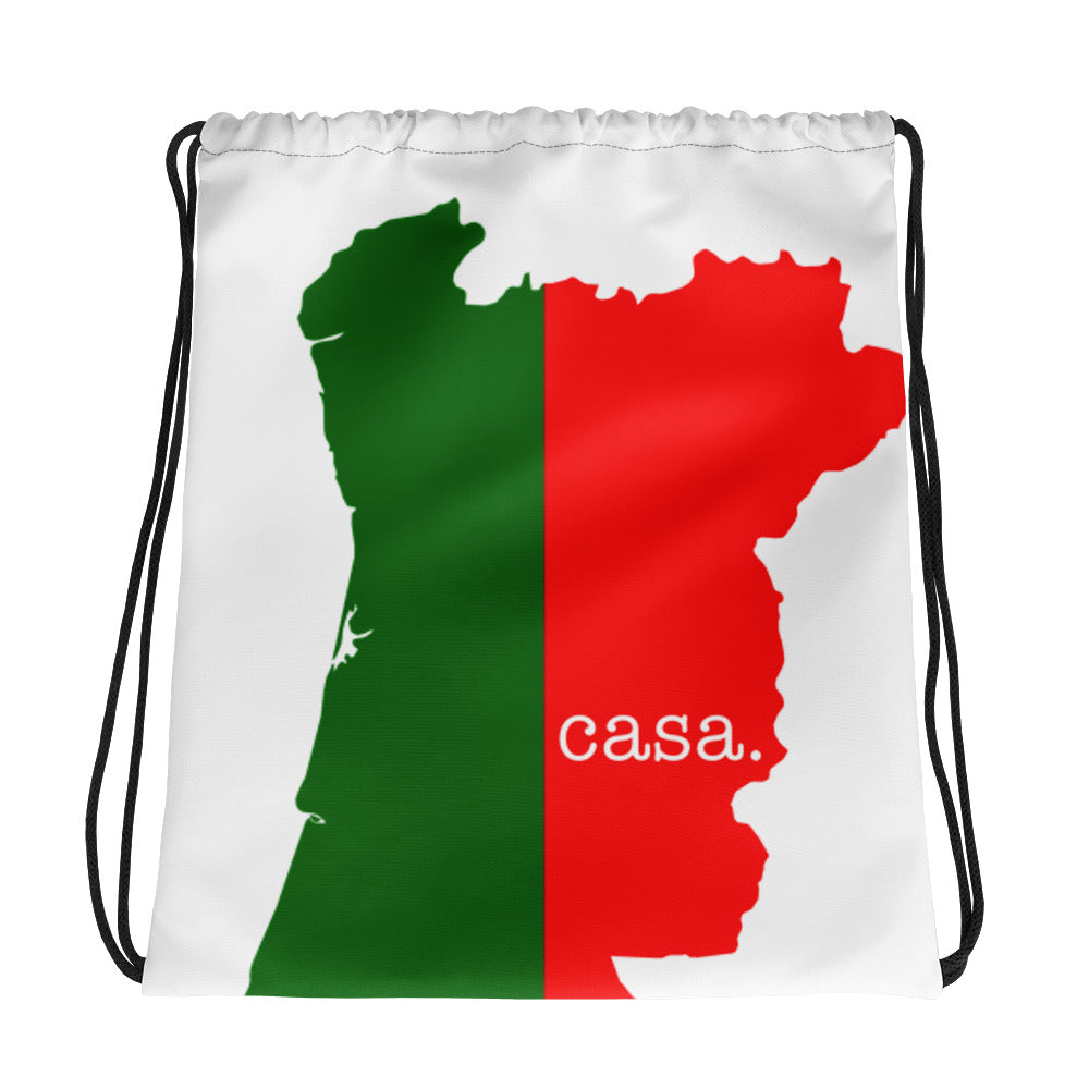 Portugal Map Drawstring Bag