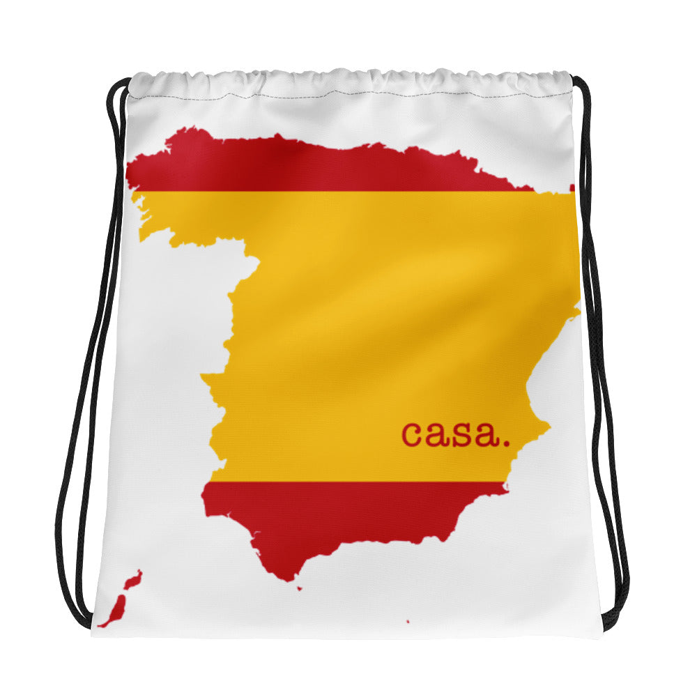 Spain Map Drawstring Bag