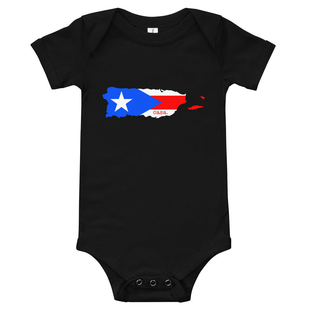 Puerto Rico Baby short sleeve one piece