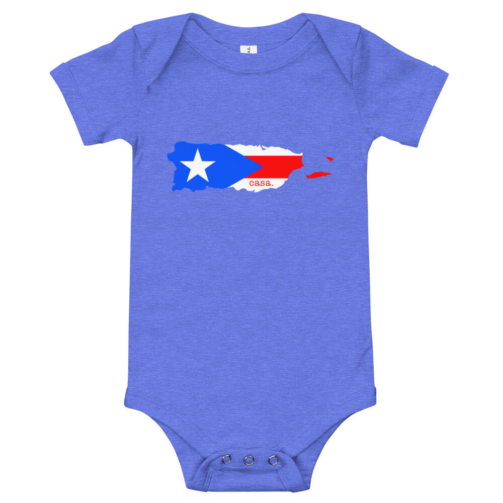 Puerto Rico Baby short sleeve one piece