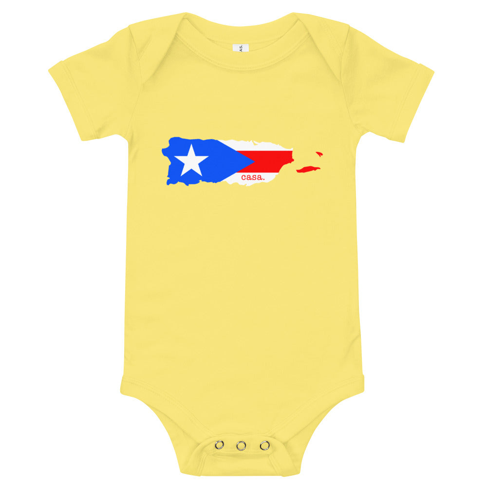 Puerto Rico Baby short sleeve one piece