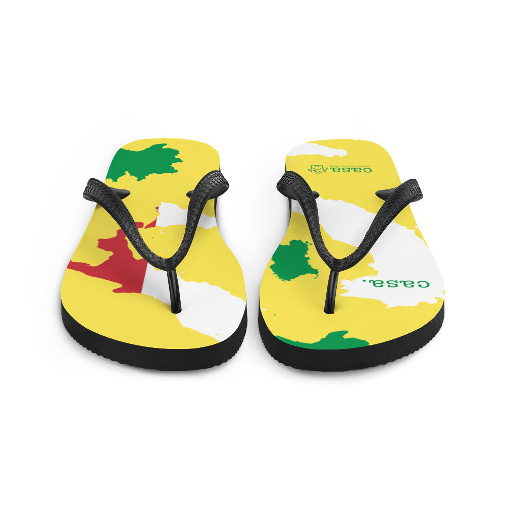 Italy Map Flip-Flops