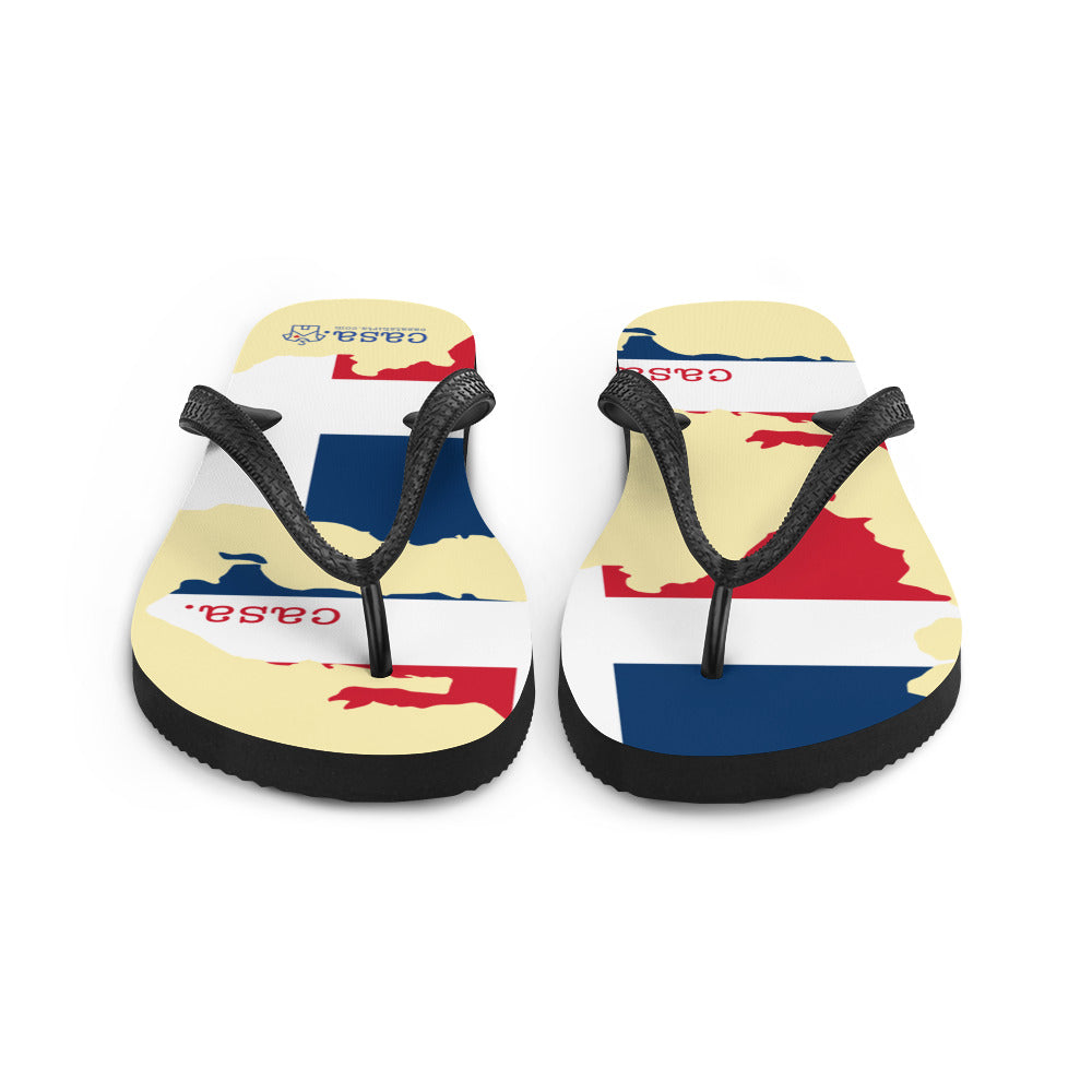 Dominican Republic Map Flip-Flops