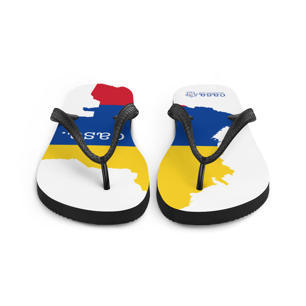 Colombia Map Flip-Flops
