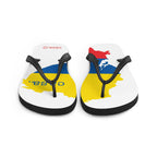 Chinelos com o mapa do Equador