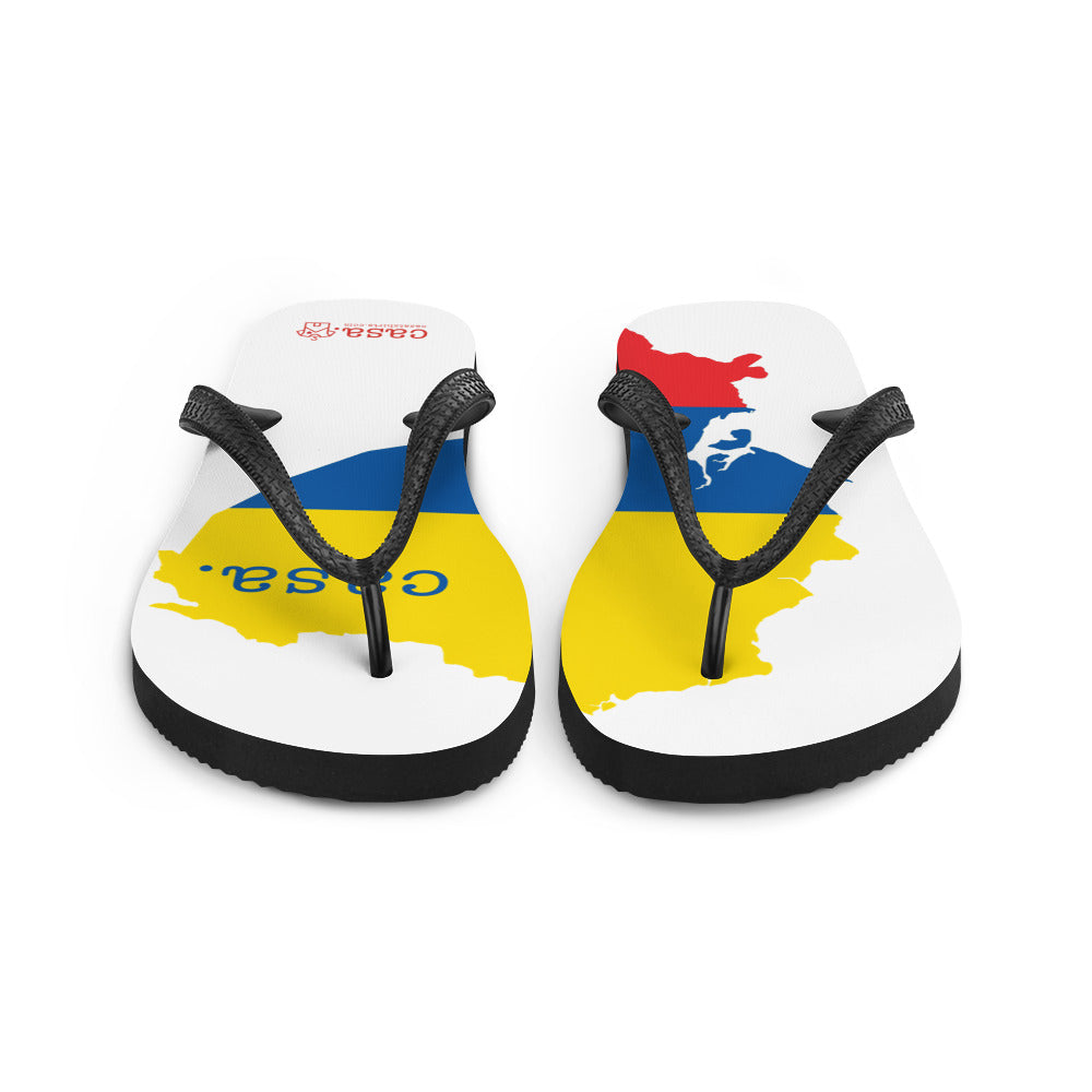 Ecuador Map Flip-Flops