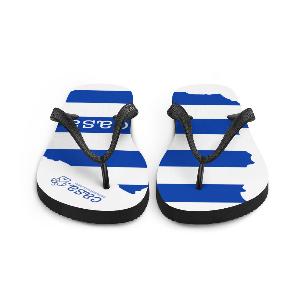 Uruguay Map Flip-Flops