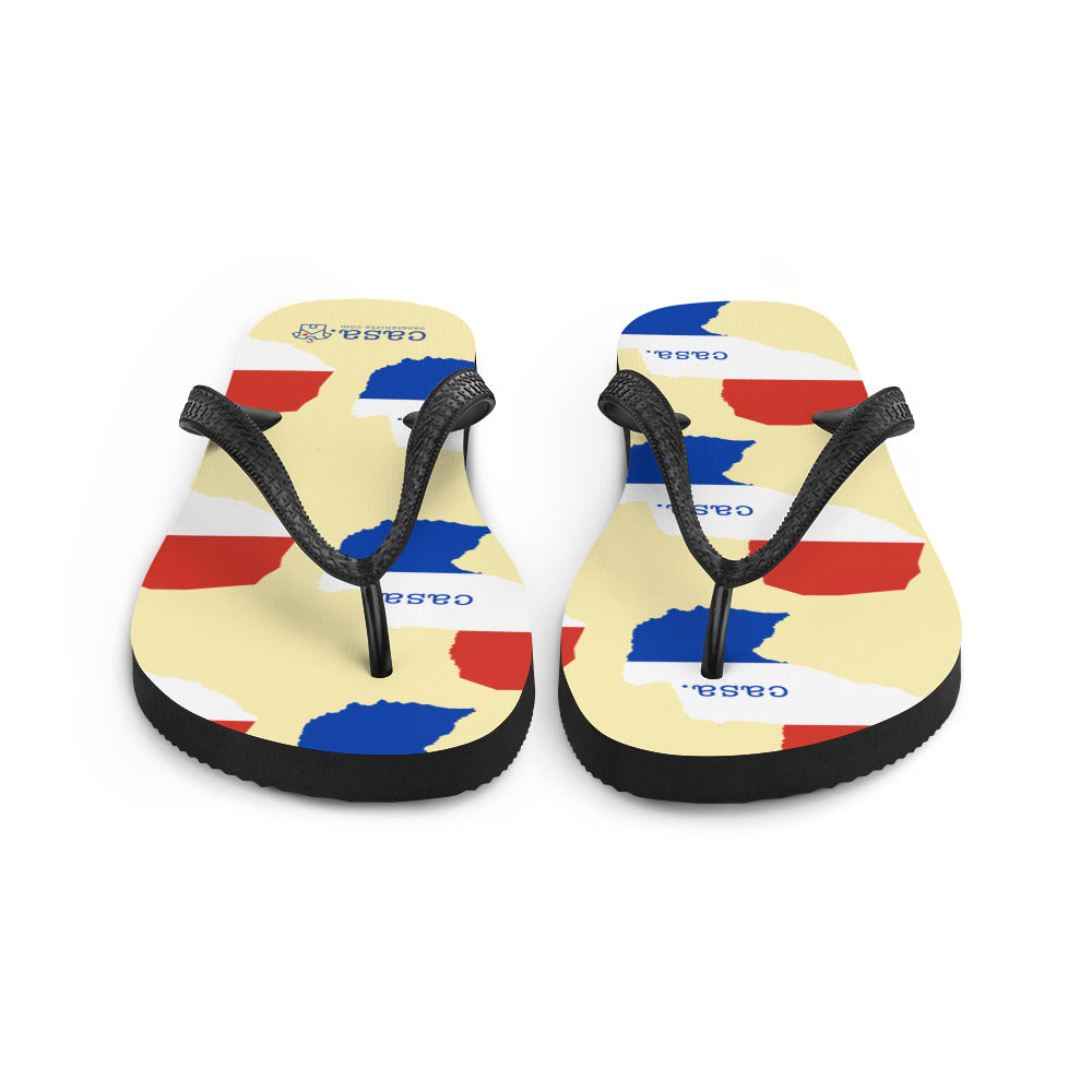 Paraguay Map Flip-Flops