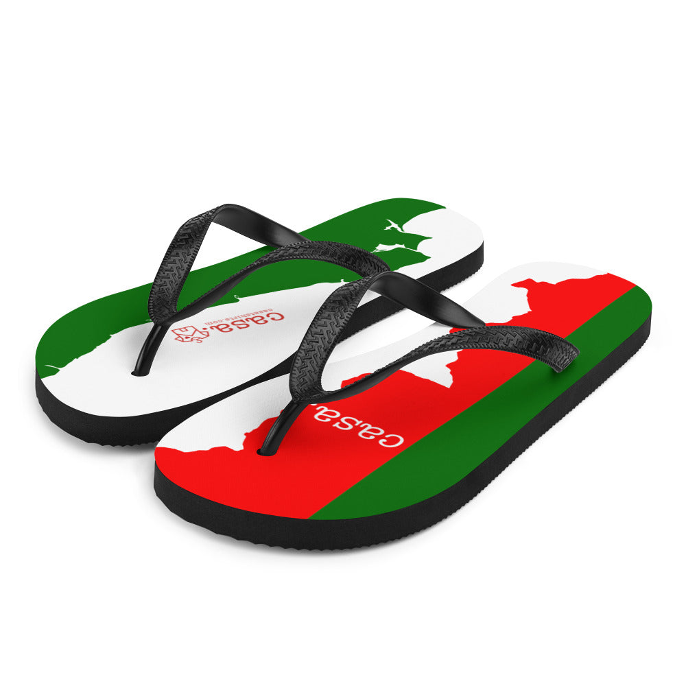 Portugal Map Flip-Flops