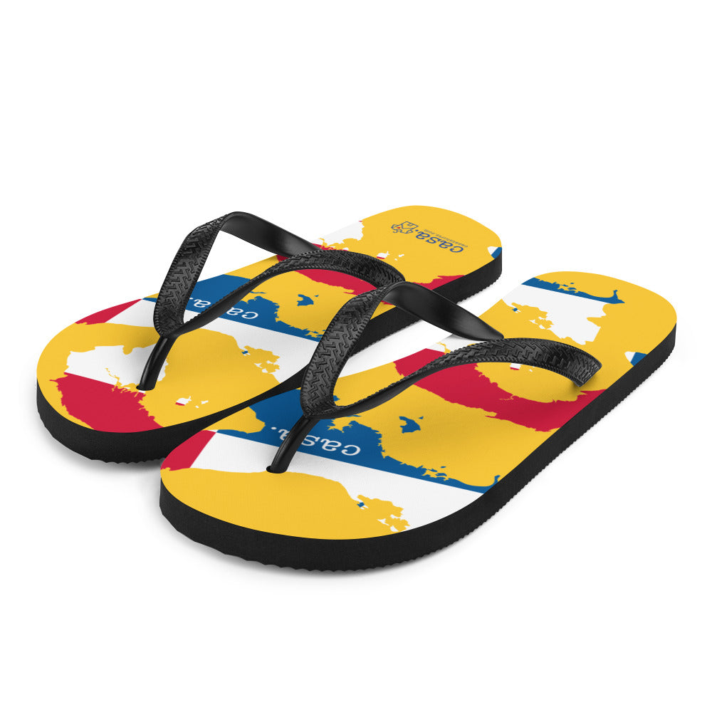 Panama Map Flip-Flops