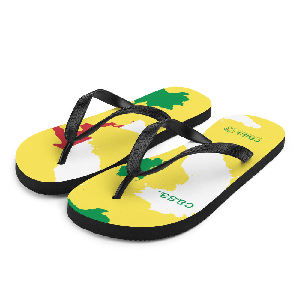 Italy Map Flip-Flops