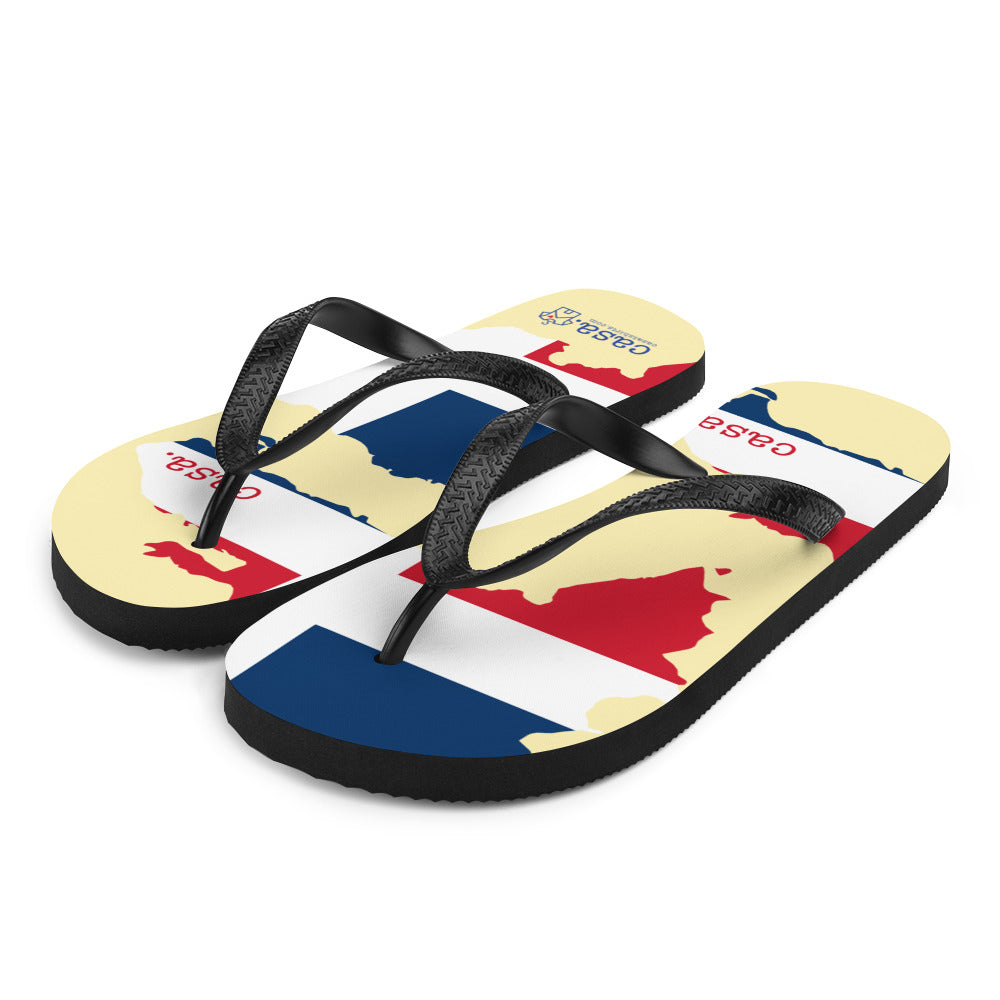 Dominican Republic Map Flip-Flops