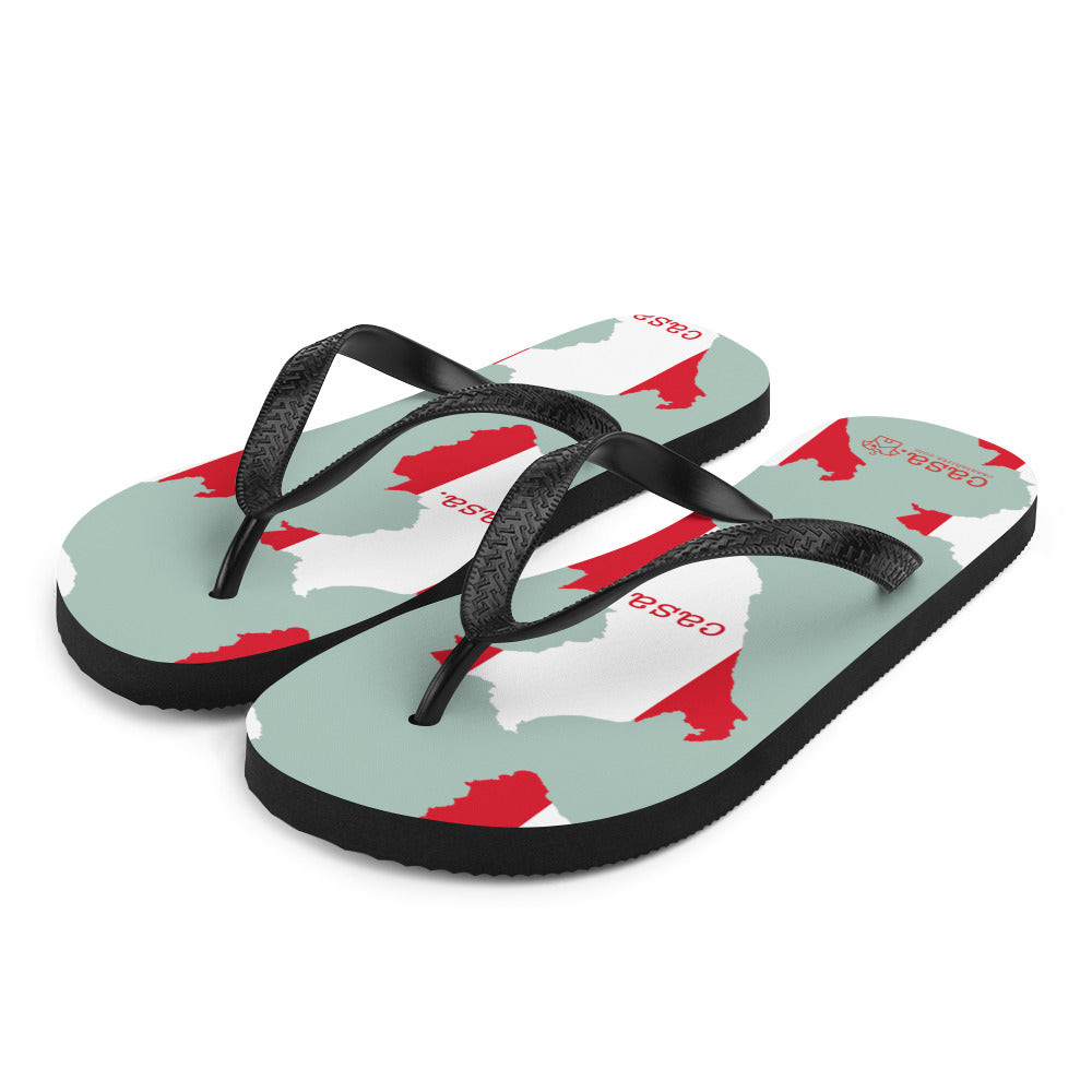 Peru Map Flip-Flops