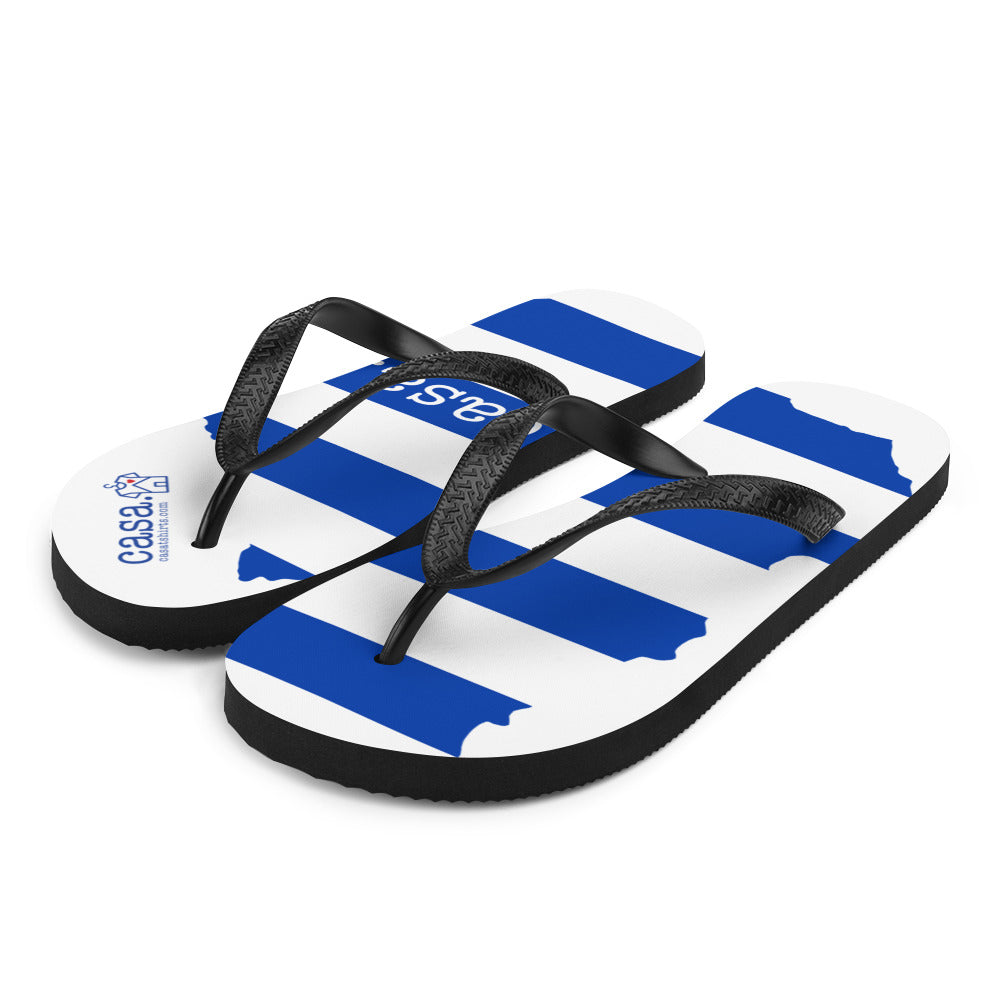 Uruguay Map Flip-Flops