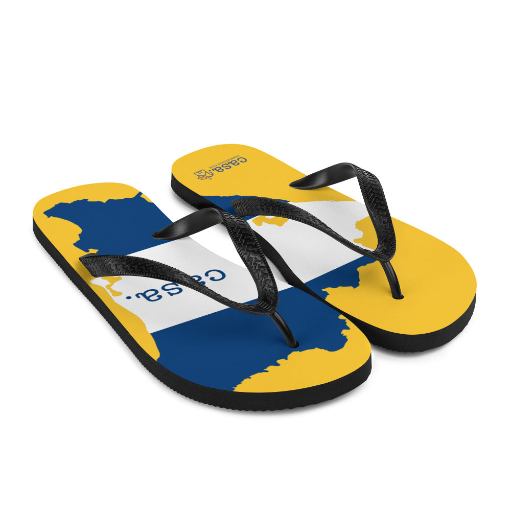 Nicaragua Map Flip-Flops