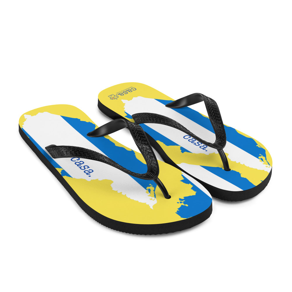 Honduras Map Flip-Flops