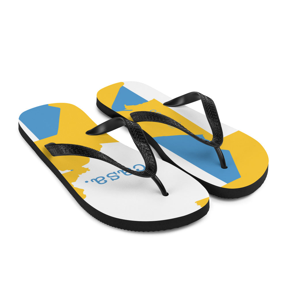 Guatemala Map Flip-Flops