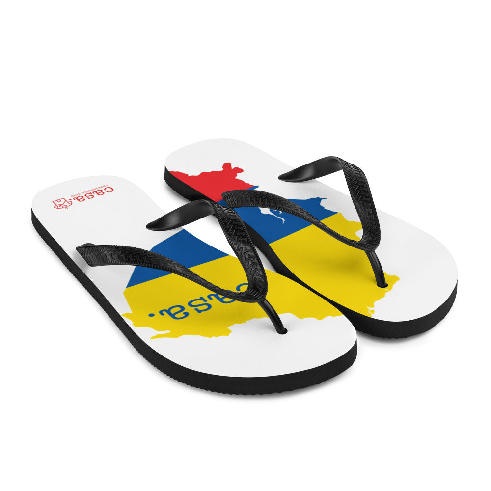 Ecuador Map Flip-Flops