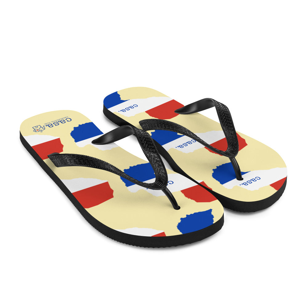 Paraguay Map Flip-Flops