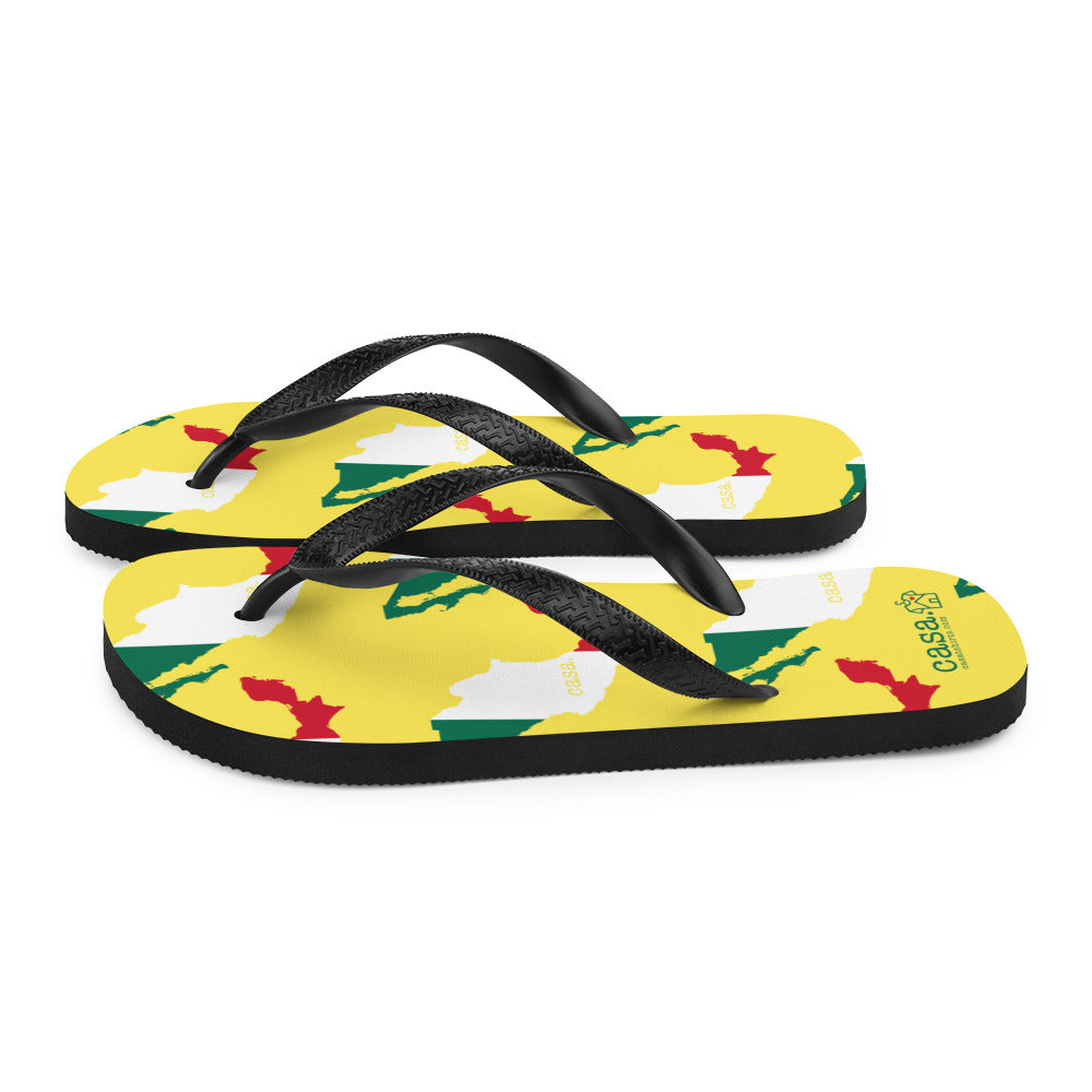Mexico Map Flip-Flops