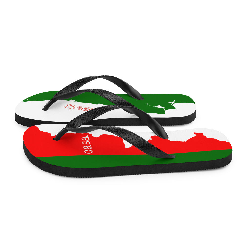 Portugal Map Flip-Flops