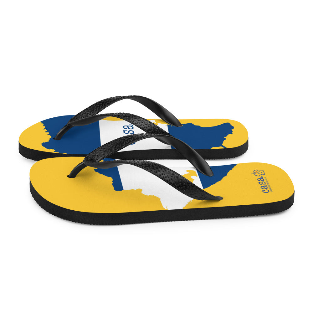 Nicaragua Map Flip-Flops