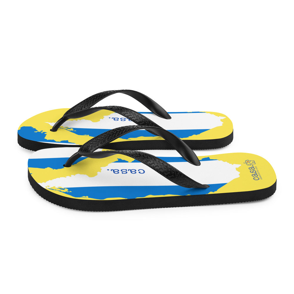 Honduras Map Flip-Flops