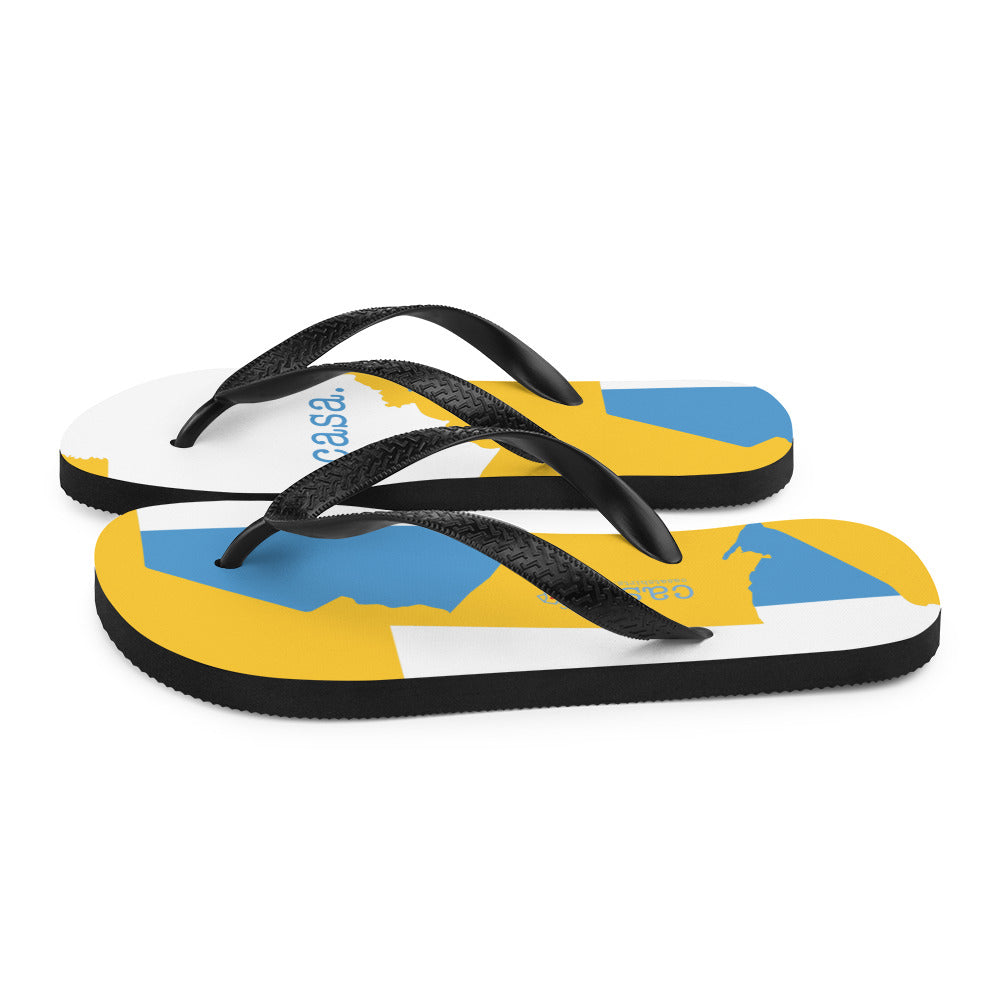 Guatemala Map Flip-Flops