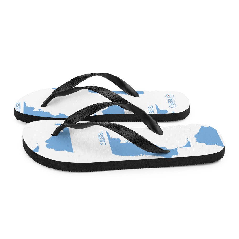 Argentina Map Flip-Flops