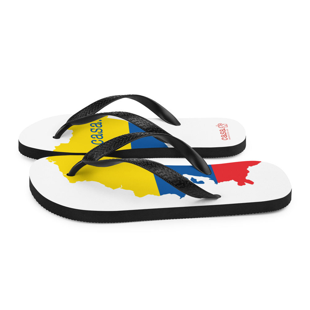 Ecuador Map Flip-Flops