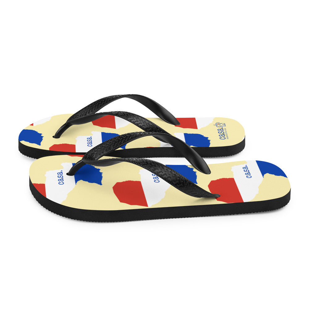 Paraguay Map Flip-Flops