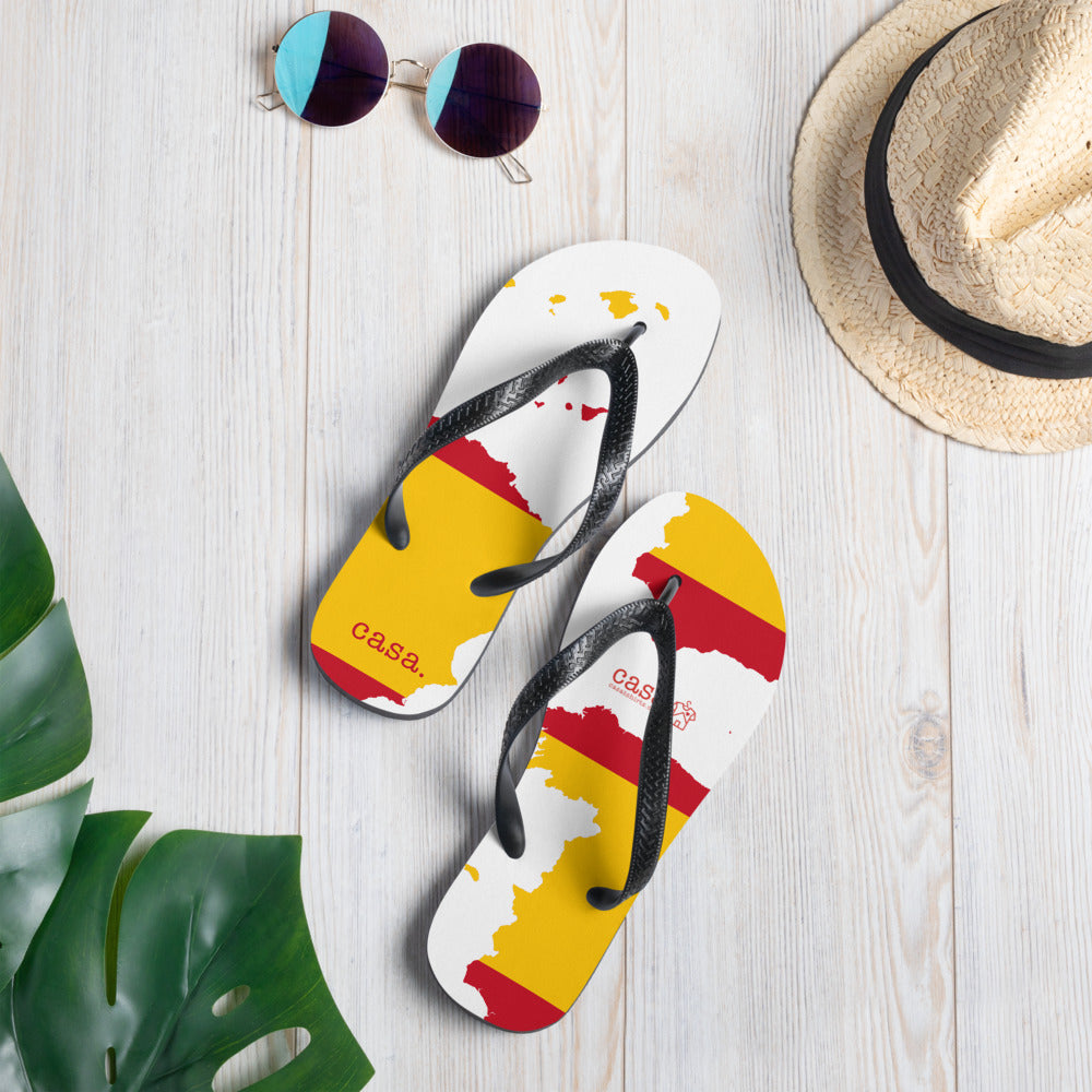 Spain Map Flip-Flops