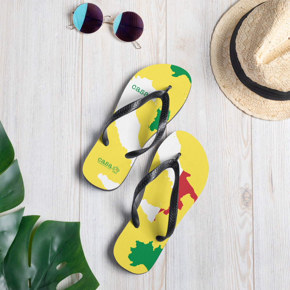 Italy Map Flip-Flops