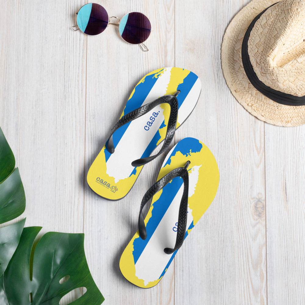 Honduras Map Flip-Flops