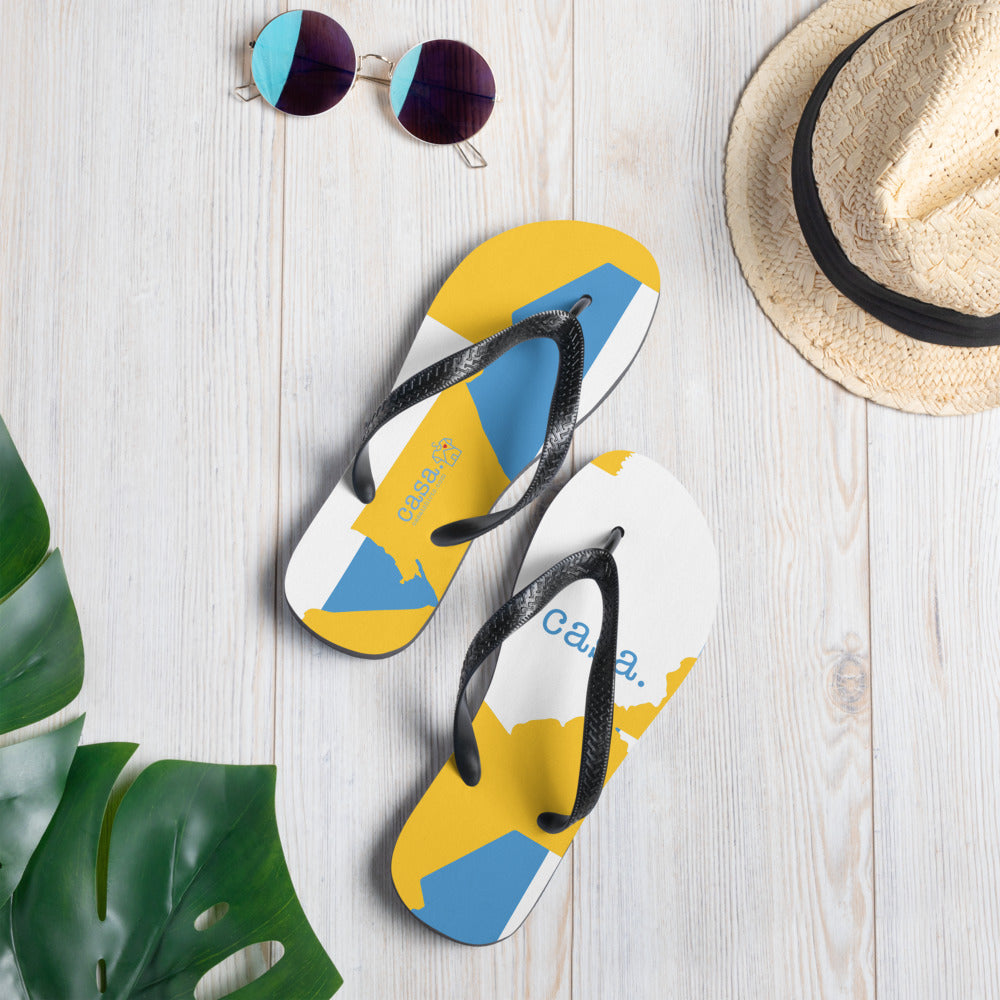 Guatemala Map Flip-Flops