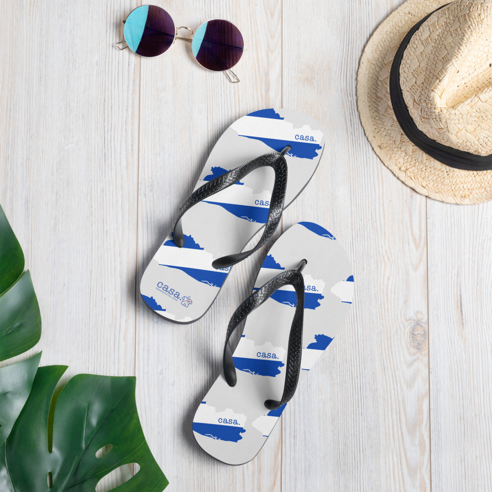 El Salvador Map Flip-Flops