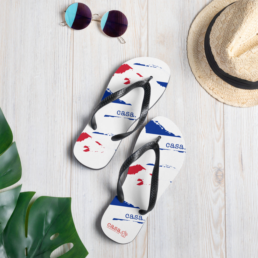 Cuba Map Flip-Flops