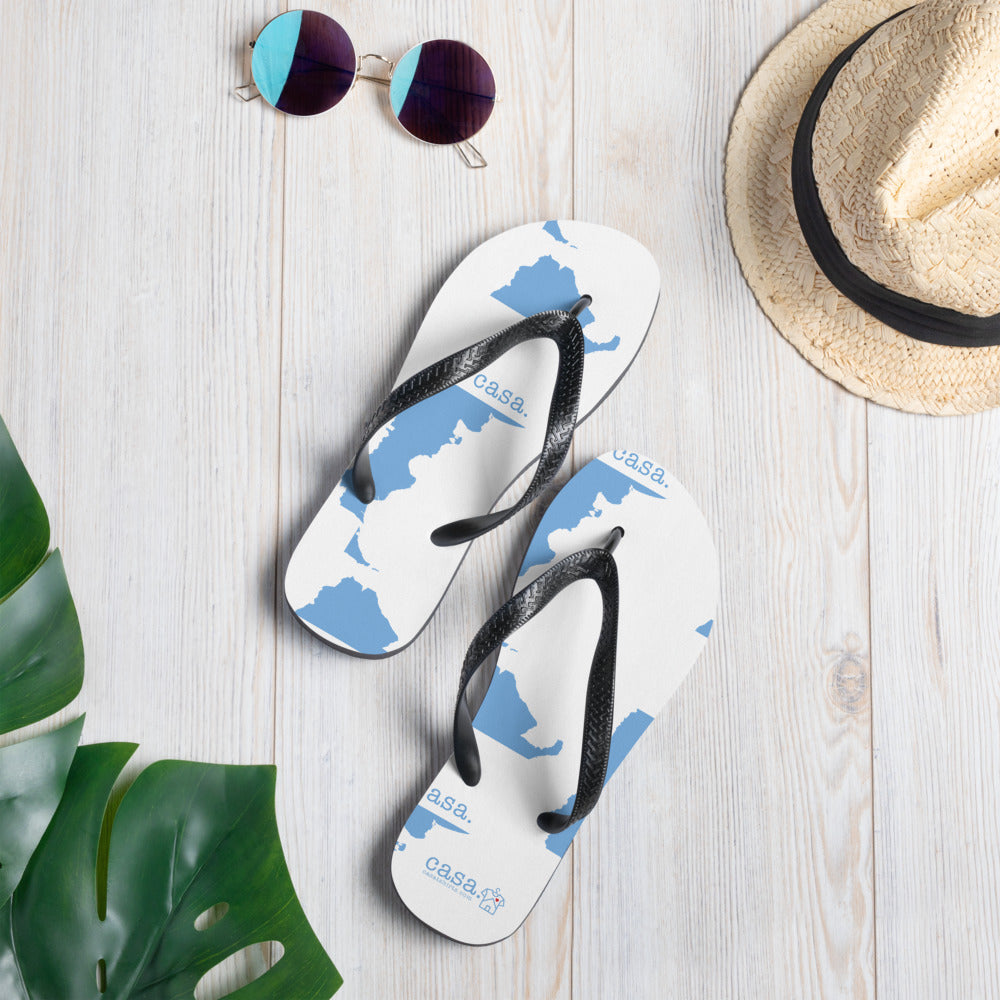 Argentina Map Flip-Flops