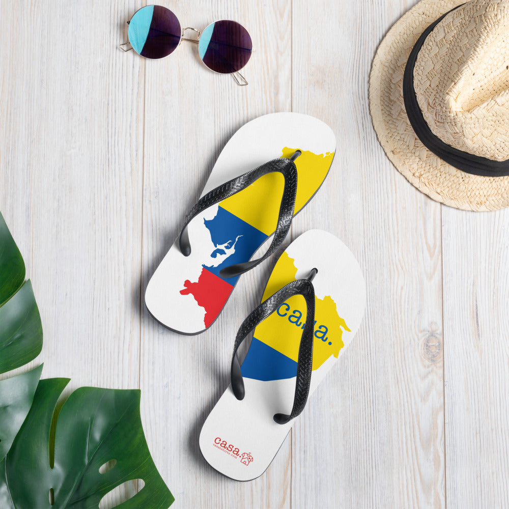 Ecuador Map Flip-Flops